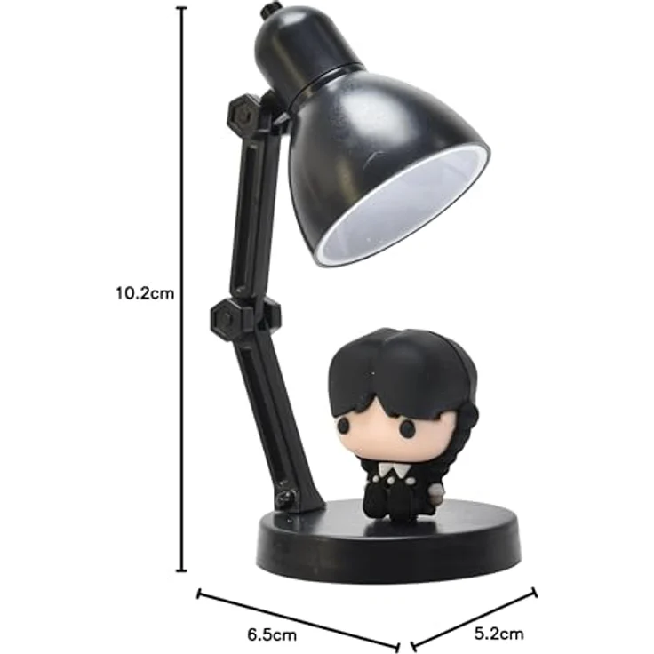 ThumbsUp! Mini Lampe - Wednesday, LED Nachtlicht im Gothic-Design, batteriebetrieben, 9cm hoch – Bild 7