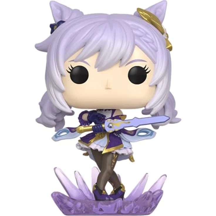Funko Pop! Games: Genshin Impact - Keqing - Vinyl-Sammelfigur, 9,5 cm, Premium Vinyl, Pop! Asia Merchandise - Offizielles Sammlerstück für Kinder und Erwachsene – Bild 2