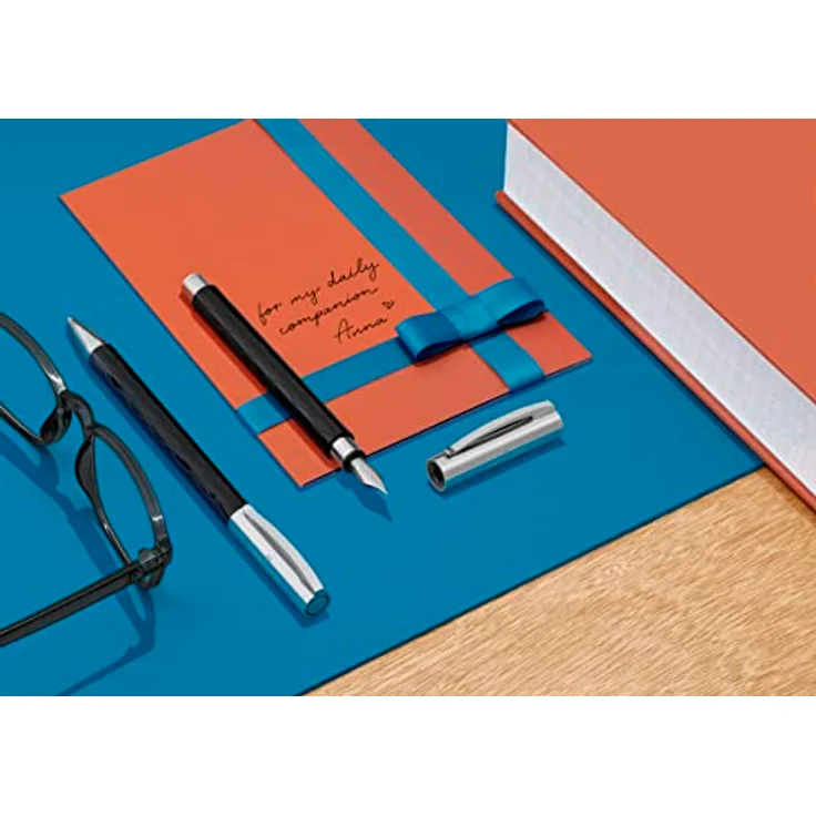 Faber-Castell Ambition Drehkugelschreiber, elegantes Design aus ausgesuchten Materialien, schlamm (Schwarz) – Bild 2