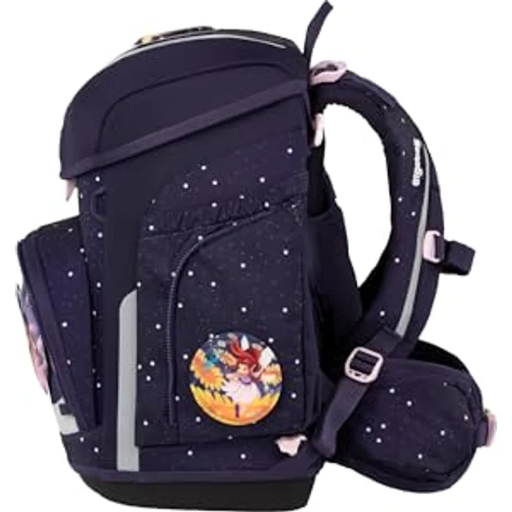 ergobag cubo Set ergonomischer Schulranzen 5-teilig, individuell anpassbar, standfest und reflektierend, Größe 28 x 40 x 25 cm, recyceltes Material – Bild 4
