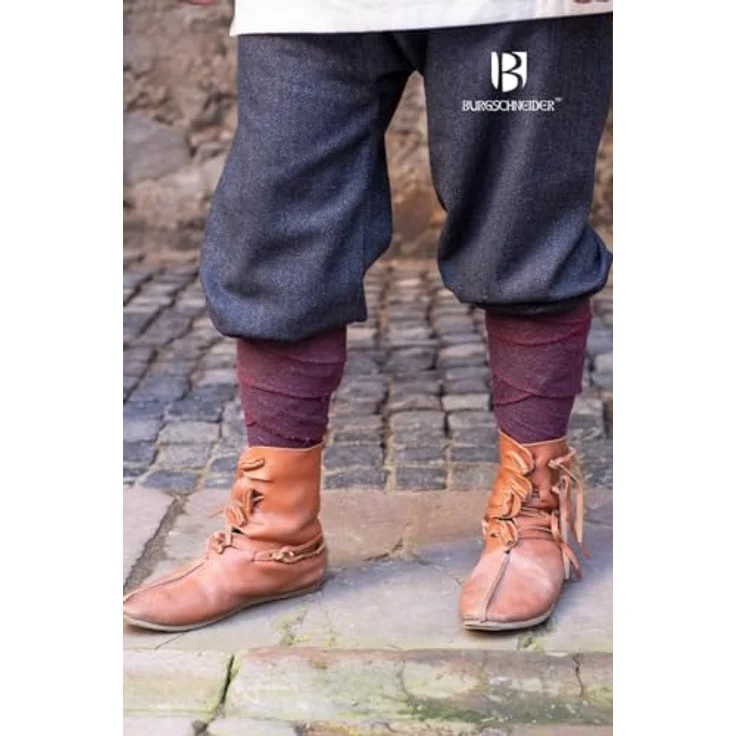Burgschneider Rushose Ivar Fischgrät - Schwarz Grau (L, Unisex, Wolle) - Historisch Early Medieval Rus – Bild 3