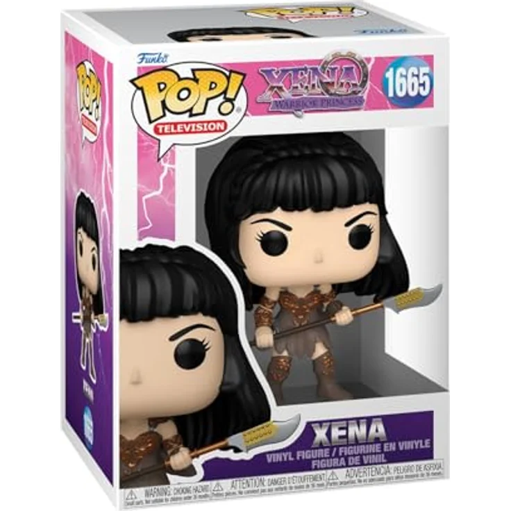 Funko POP! TV: Xena - Xena mit Spear, 9,5 cm Vinyl-Sammelfigur für Xena: Warrior Princess Fans, offizielle Handelsware, langlebiges Material, ideales Geschenk für Sammler – Bild 1