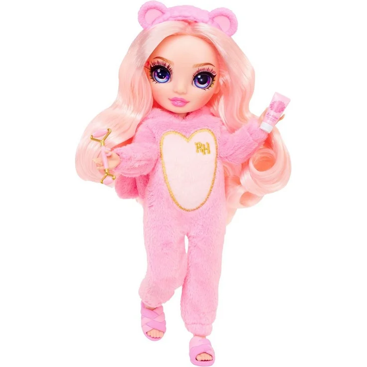 Rainbow High Anziehpuppe Junior High PJ Party Fashion Doll Bella (Pink) - Pyjamaparty Edition mit süßem Design und passenden Accessoires – Bild 1