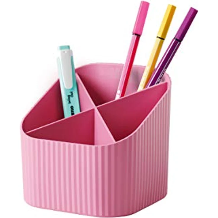 HAN Schreibtischköcher Re-X-LOOP – say yes to 100% recycled, modernes, junges Design für alle Schreibtischutensilien, rosa, 17238-956 – Bild 1