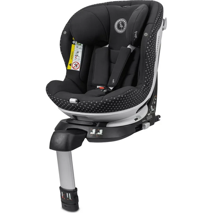 Storchenmühle Autokindersitz Niki start M, 360° Reboarder für Kinder von 61 bis 105 cm, ab 8 Monate bis 4 Jahre, mit antibakteriellem Oberstoff und Isofix-System