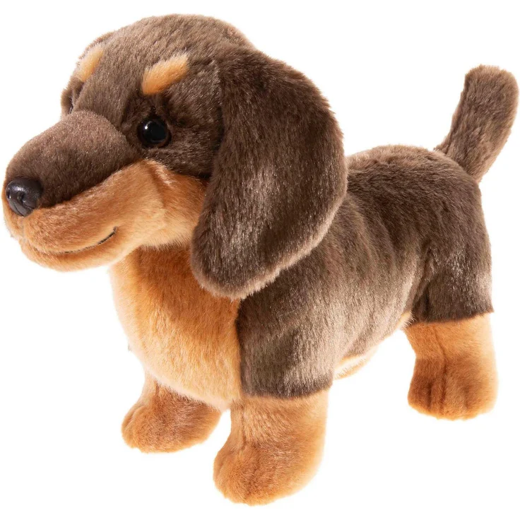 Heunec® Kuscheltier Misanimo, Dackel, 27 cm, lebensechtes Design aus hochwertigem Plüsch – Bild 1