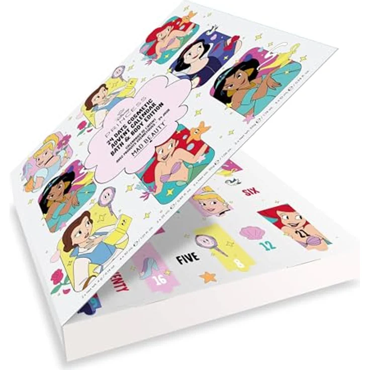 Accentra Disney Princess Adventskalender, Beauty Kosmetik mit 24 Überraschungen für eine gepflegte Weihnachtszeit – Bild 3