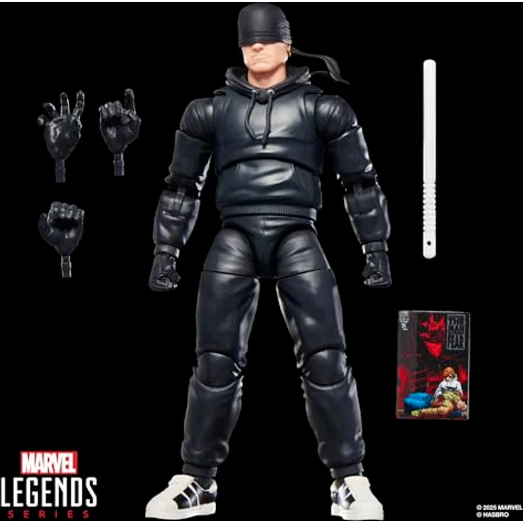 Marvel Legends Series Daredevil Action-Figur, 15 cm Sammelfigur mit Comicbuch-Accessoire und 5 austauschbaren Händen – Bild 2