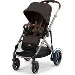 Cybex Gold Kinderwagen e-GAZELLE S, All-in-1-System mit E-Antrieb, 20+ Konfigurationen, ab Geburt bis 4 Jahre, max. 22 kg, Chocolate Brown