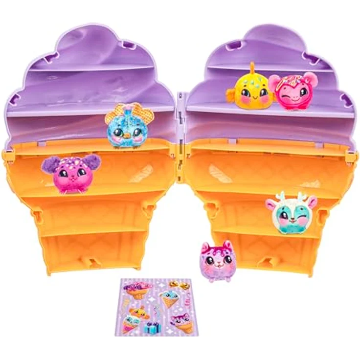 Moose Cookeez Makery Yum Yumz Multi-Pack S2, Sammelbox mit 6 exklusiven Plüschfiguren in Eiskugel-Form – Bild 8
