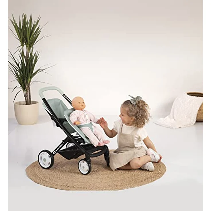 Smoby - Maxi Cosi Zwillings-Sportpuppenwagen - für Puppen bis 42 cm – Puppenwagen für zwei Puppen im Quinny-Design, für Kinder ab 3 Jahren – Bild 4