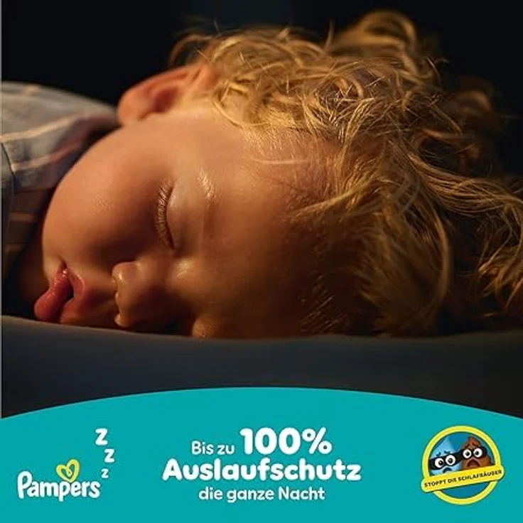 Pampers Monatsbox baby-dry pants Gr. 7 (17+ kg), 126 Stück, 360° Passform, flexibles Bauchbündchen, weiß – Bild 3
