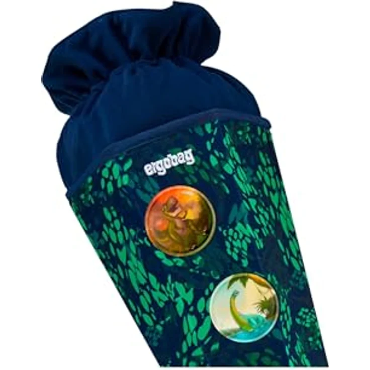 ergobag Schultüte mit Kordelzug, 2-in-1 Aufbewahrungsbeutel für Jungen und Mädchen, 100% recyceltes Material, individuell gestaltbar – Bild 3