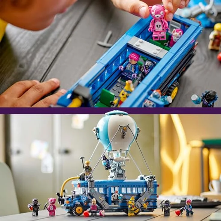 LEGO Fortnite Schlachtenbus, Spielzeug zum Videospiel mit 9 Minifiguren, interaktives Bau- und Spielerlebnis, Geschenk für Gaming Fans ab 10 Jahren 77073 – Bild 5