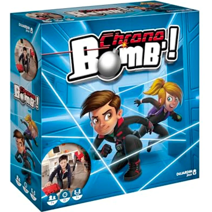 Jumbo Chrono Bomb 2024, Brettspiel für Geschicklichkeit und Flexibilität im Geheimagenten-Stil – Bild 2