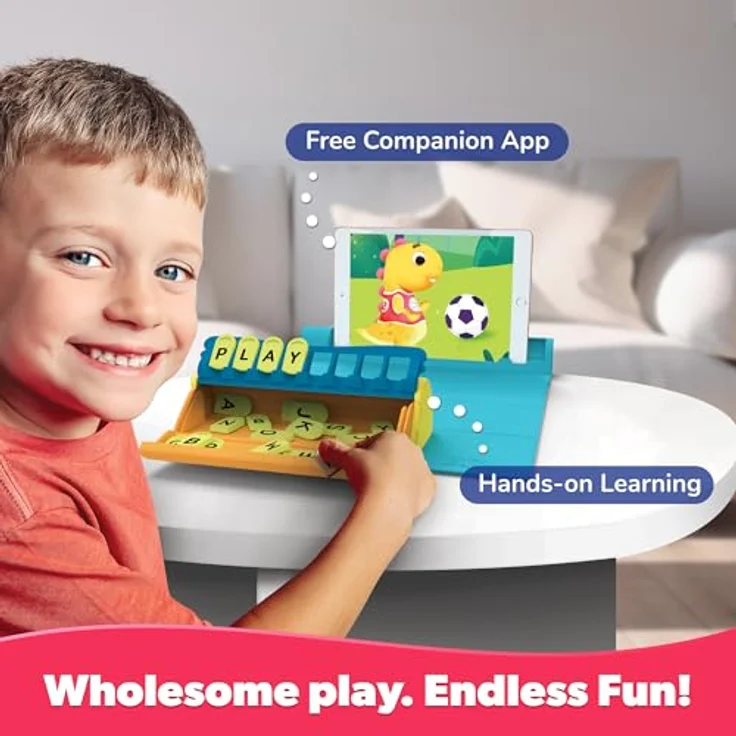 PlayShifu Plugo Letters, Lernspiel zur Rechtschreibung für Kinder (Alter 4-10 Jahre), Sprachförderung ohne Elektronik – Bild 4