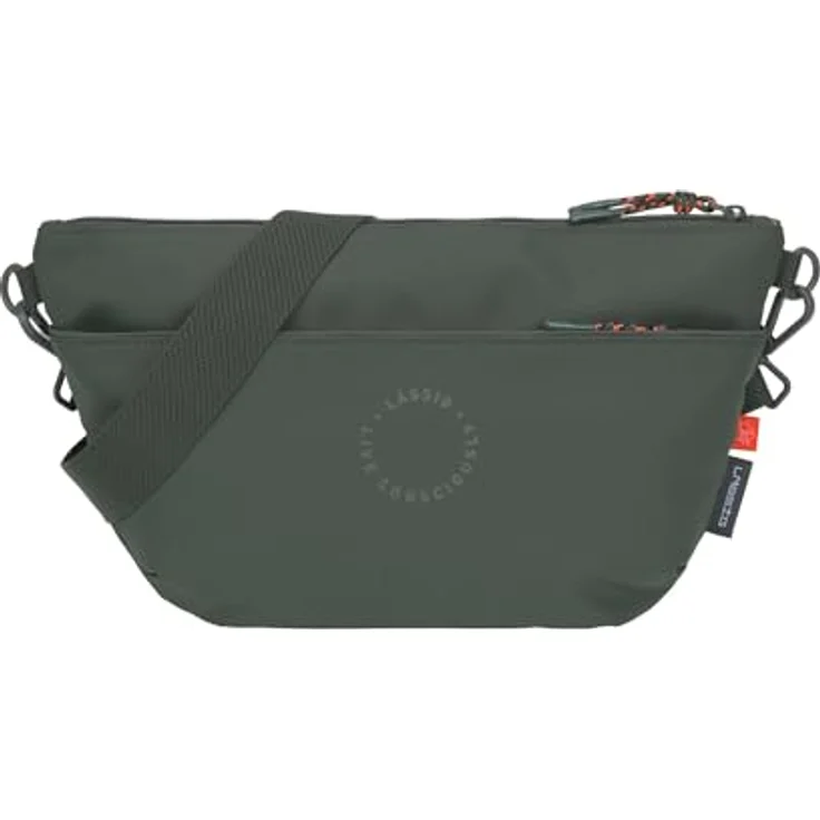 LÄSSIG Kinderwagenorganizer Bum Bag, Umhängetasche mit Kinderwagenbefestigung, wasserabweisend, dark olive – Bild 1