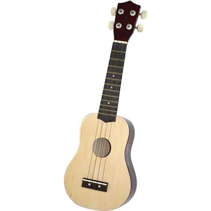 Kindergitarre Holz NATUR (Ukulele) – Bild 2