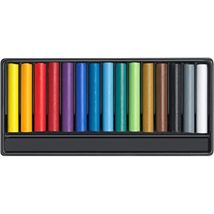 Caran d'Ache 7502.815 Swisscolor wasservermalbare Wachs-Pastell Farbstifte, 15 Stück bunt – Bild 3