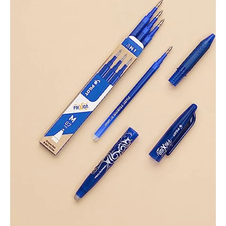 Pilot Frixion, Schreibstifte mit radierbarer Tinte, Blau, 0,4 mm, 12er Pack – Bild 3