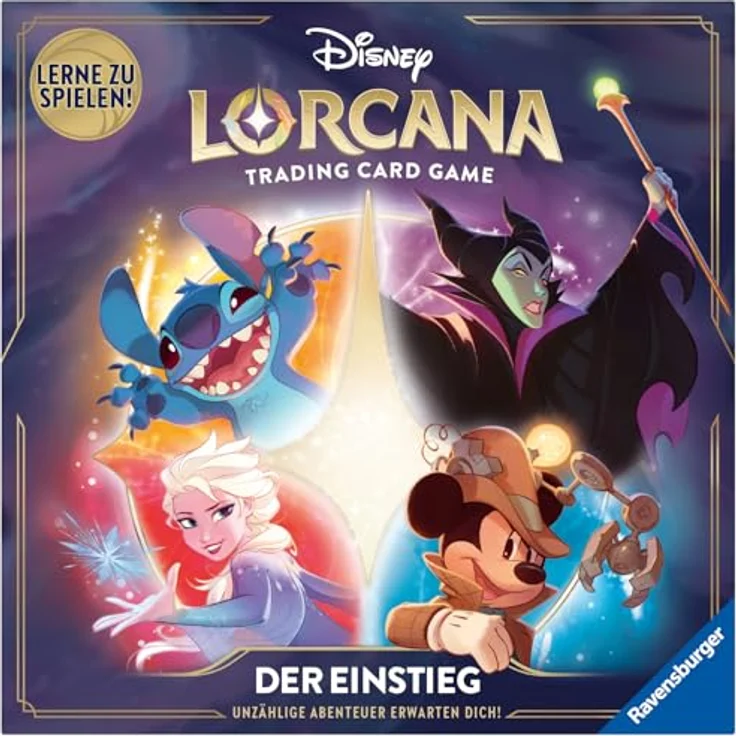 Ravensburger Disney Lorcana Trading Card Game: Der Einstieg (Deutsch) - Ideales Geschenk für Spieler und Fans, inklusive exklusiver Spielinhalte – Bild 1