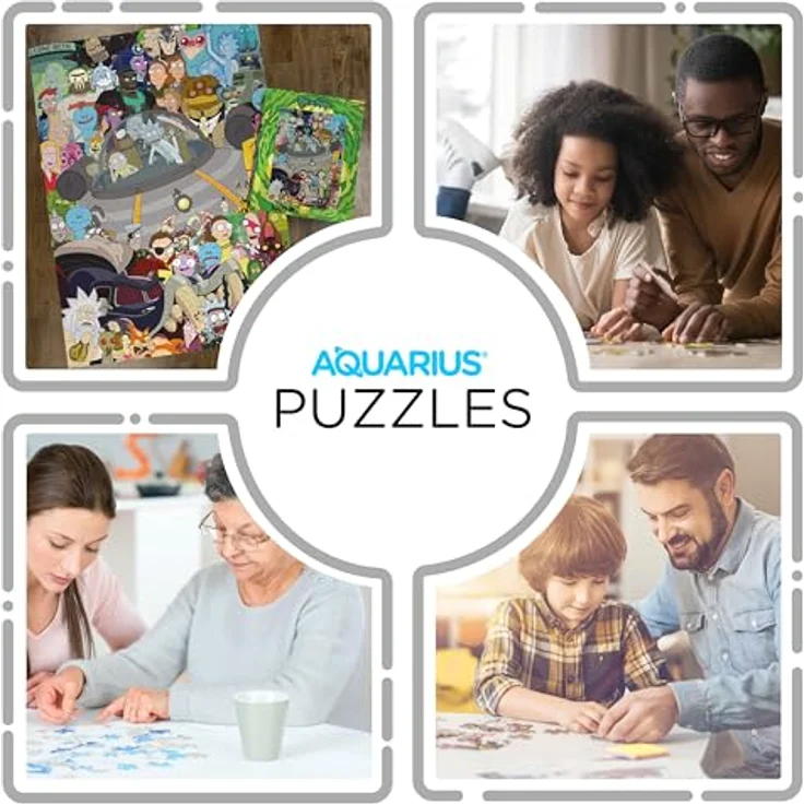 Aquarius Rick And Morty Puzzle, 1000 Teile, offiziell lizenziert, 71 x 50 cm, mehrfarbig – Bild 4