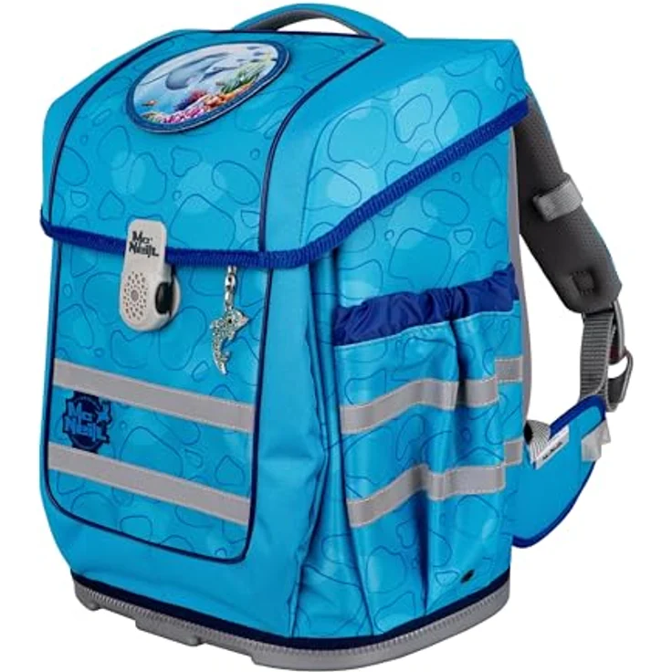 McNeill ERGO COMPACTO BUBBLE, Schulranzen-Set 5-teilig mit ergonomischem ClickFlex-Rückensystem, Reflektoren, 20 l, 1.150 g – Bild 6