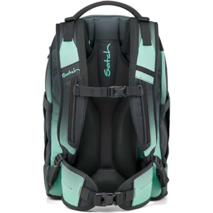 Satch pack Schulrucksack Set 2tlg. inkl. Schlamperbox, 30 Liter Volumen, Gradient Mint, 3D Soft-Mesh Rückensystem – Bild 4