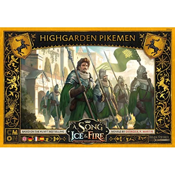 Cmon A Song of Ice & Fire - Highgarden Pikemen, Erweiterung für Tabletop-Spiel mit 13 Miniaturen, Spanisch – Bild 2