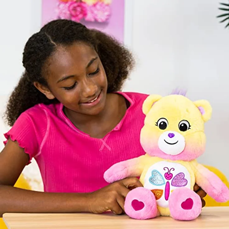 Basic Fun Care Bears Calming Heart Bear, 35 cm Plüsch, parfümiert mit Gurken-Melonen-Duft, ideales Kuscheltier für Kinder ab 4 Jahren – Bild 4