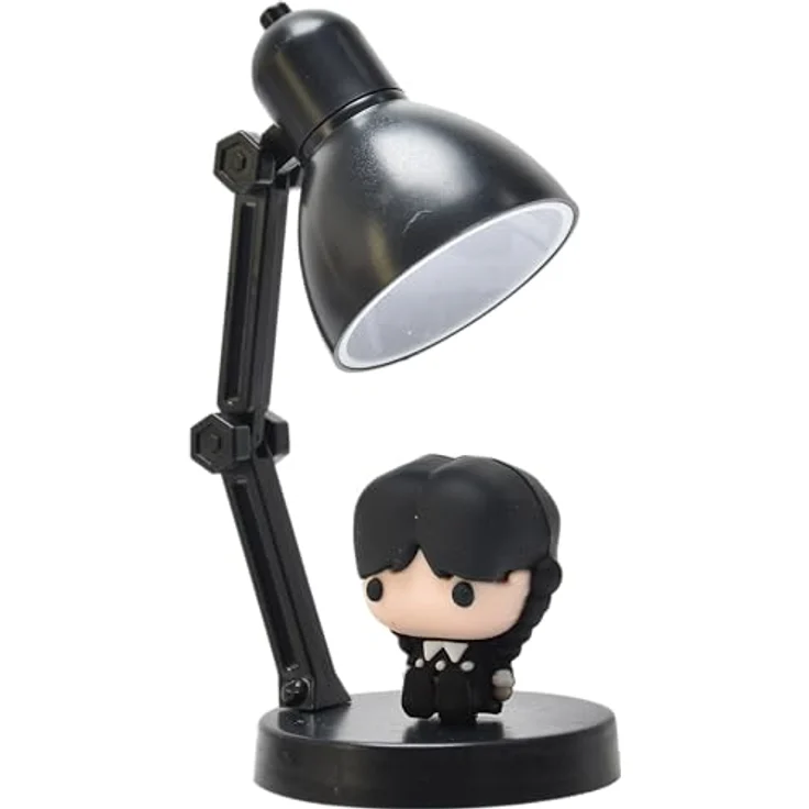ThumbsUp! Mini Lampe - Wednesday, LED Nachtlicht im Gothic-Design, batteriebetrieben, 9cm hoch – Bild 2