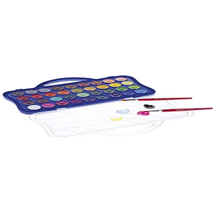 GIOTTO Aquarellstifte, 36 Farben mit 2 Pinseln, 30 mm, hochdeckend und intensivfarben – Bild 3