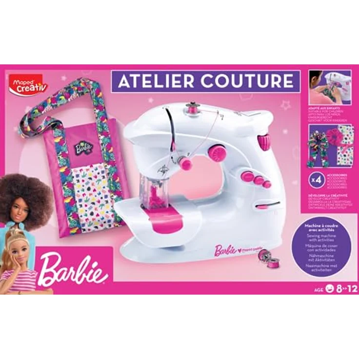 Maped CREATIV - Design-Atelier inkl. Nähmaschine für Anfänger - mit Sicherheitssystem - ab 8 Jahre - BARBIE – Bild 2