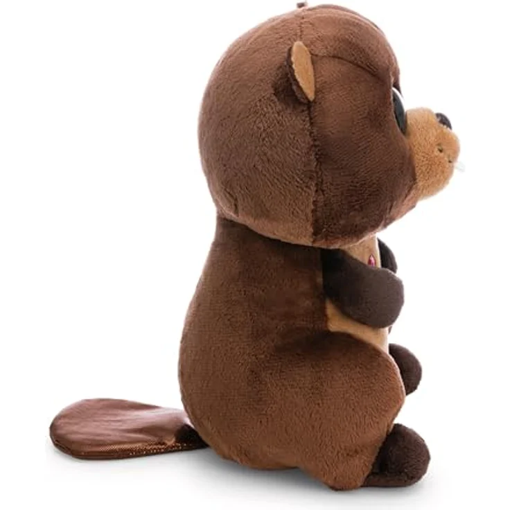 NICI Kuscheltier GLUBSCHIS Biber Bobston, 25cm - braun, flauschiger Plüschkörper mit großen Glitzeraugen, ideal zum Kuscheln und Spielen, perfekte Geschenkidee für Kinder & Erwachsene | 63057 – Bild 2