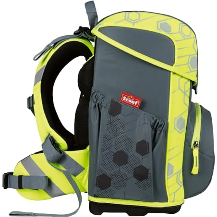 Scout Schulranzen Neo Exklusiv (4-tlg), Polyester, inklusive Sportbeutel, Schlamper-Etui und Reflexflächen, 21,5 l Volumen – Bild 3