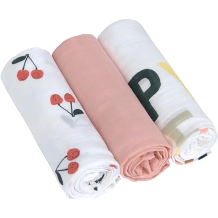 LSSIG Baby Mulltcher Spucktcher 3er Set Musselin Puckdecke Pucktuch  Bambusfaser und Baumwolle kuschelig weich atmungsaktiv (3 Stk. 80 x 80 cm)/  Heavenly Soft Swaddle L Garden Explorer boys: Tests, Infos & Preisvergleich