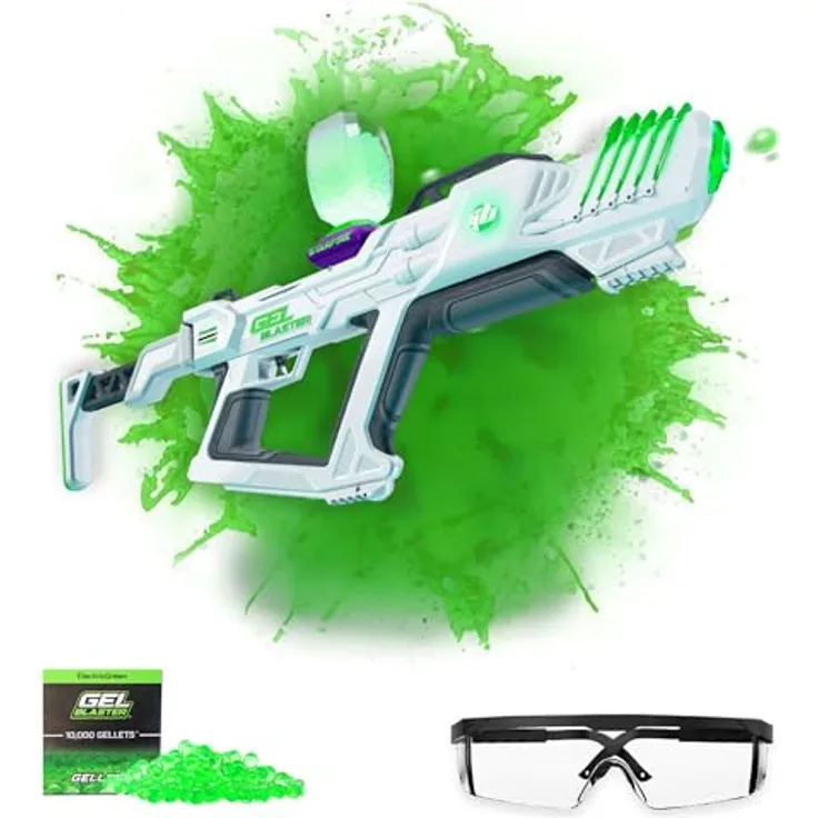 Gel Blaster The Original Surge XL Gel Blaster - 150ft/45M erweiterte Reichweite, 16.000 Schüsse, 4 Stunden Akkulaufzeit, Halbautomatik, schwarz