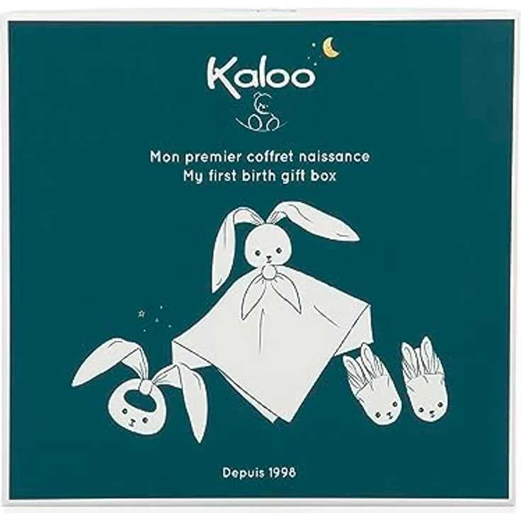 Kaloo Baby Geschenkset - Lapinoo Terrakotta, Kuscheltier, Beißring und Babyschuhe aus Samt und Viskose, geeignet für 0-6 Monate – Bild 5