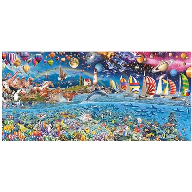 Educa Lebenspanorama - 3000 Teile Puzzle im Panoramaformat mit Service für verlorene Teile, 144 x 68 cm, für Erwachsene ab 14 Jahren – Bild 2