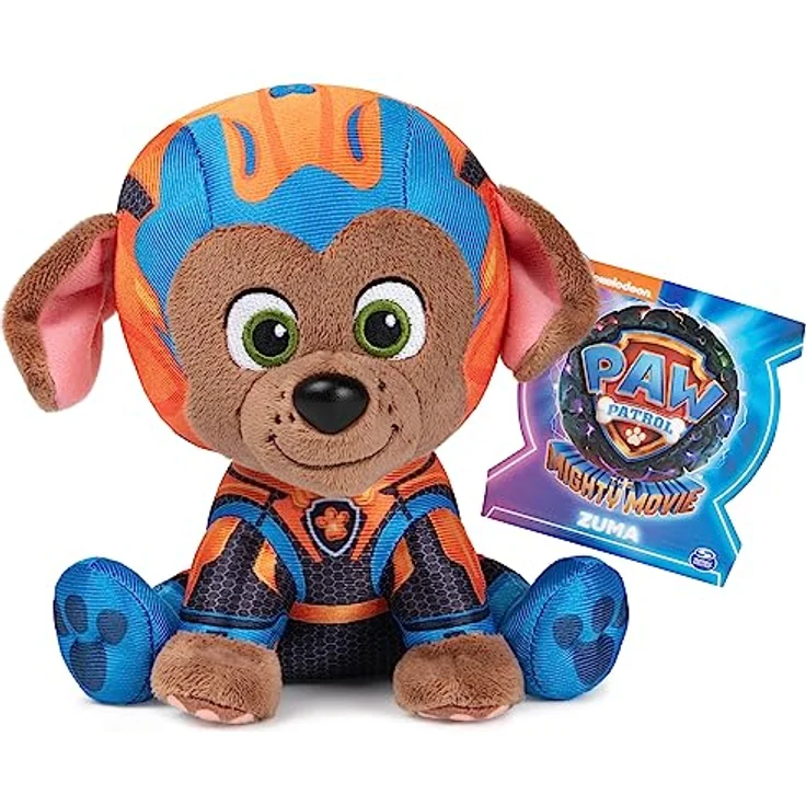 GUND PAW Patrol Der Mighty Kinofilm Zuma, 15 cm - original Plüschtier zum Kinofilm 2023, ideal zum Nachspielen der Kinoabenteuer und als Lieblingskuscheltier, Spielzeug für Kinder ab 1 Jahr – Bild 2