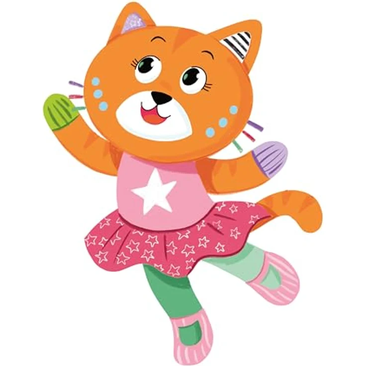 Clementoni Baby for You Katze Katy The Kitty-Peluche, Spielzeug für erste Aktivitäten, maschinenwaschbar, 0-36 Monate, Mehrfarbig – Bild 5