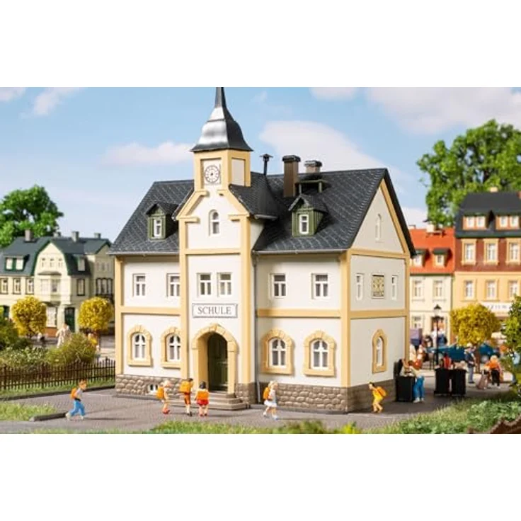 Auhagen 12353 H0/TT Dorfschule, Modellbau Zubehör für Bahnliebhaber, 1 Stück – Bild 1