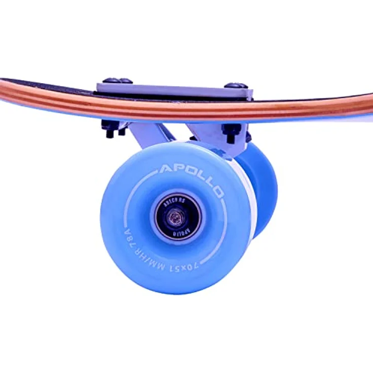 Apollo Longboard Special Edition Komplettboard inkl. T-Tool, mit High Speed ABEC Kugellagern, Drop-Through Freeride Skaten Cruiser Boards – Bild 3