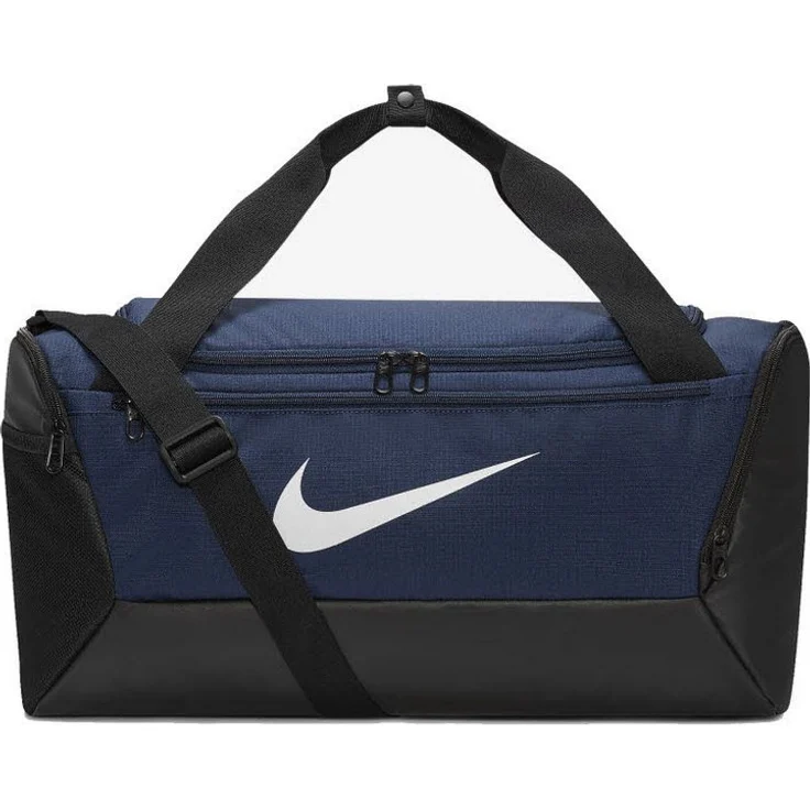 Nike Sporttasche NK BRSLA S DUFF - 9.5 (41L), Schwarz, belüftetes Seitenfach, verstellbarer Schulterträger – Bild 1