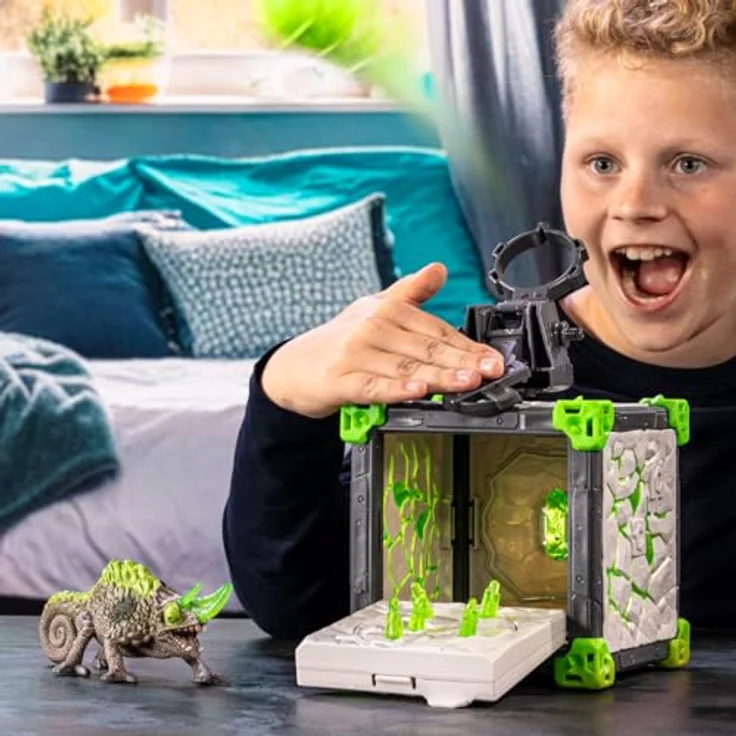 Schleich BattleCave Steinchamaeleon - ELDRADOR Creatures mit Katapult, ca. 15 cm Kantenlänge, für 7-12 Jahre – Bild 3
