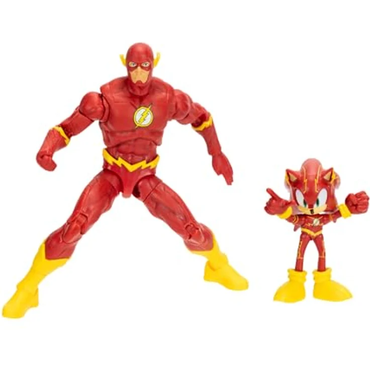 Sonic The Hedgehog DC x Sonic the Hedgehog & The Flash Actionfiguren-Multipack, 2,5" Sonic als The Flash & 5" Classic The Flash, hochbeweglich und detailreiche Sammlerverpackung – Bild 4