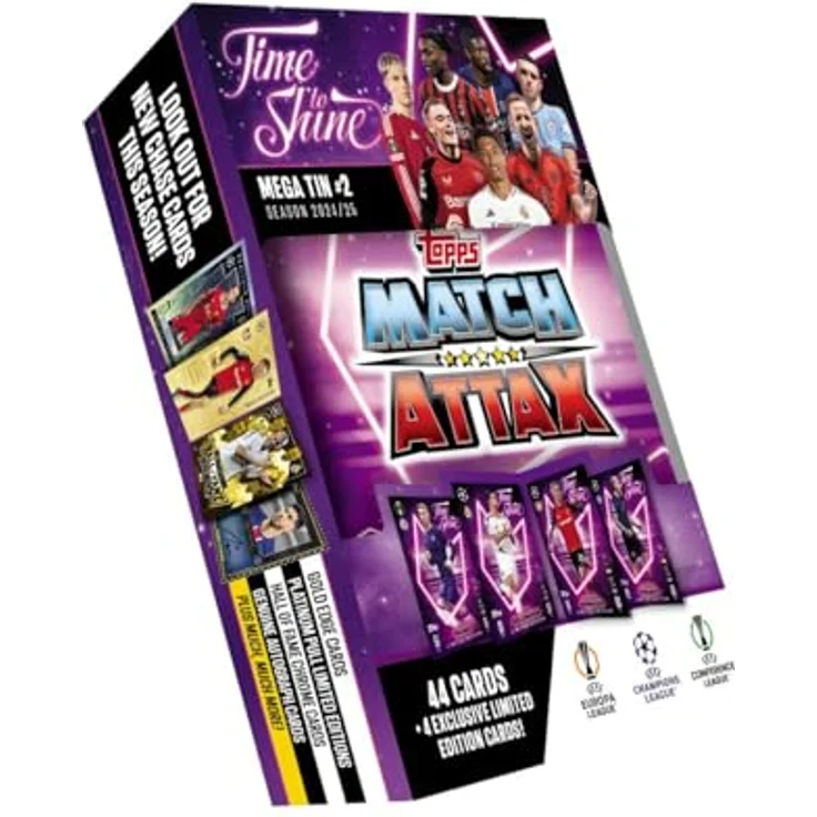 Topps Match Attax UCL 24-25, Minidosen mit Sammelkarten in durchsichtiger Box, für Kinder ab 6 Jahren – Bild 2