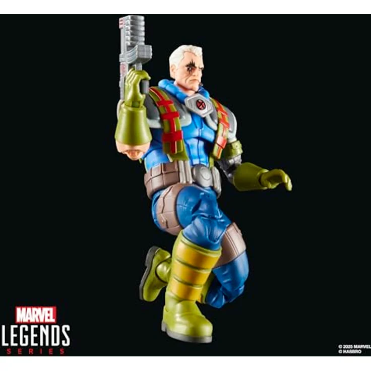 Hasbro Marvel Xmen Legends ENT 4, Cable Sammelfigur aus X-Men '97 mit 6 Accessoires, 15 cm beweglich im Retro-Blister-Pack – Bild 4