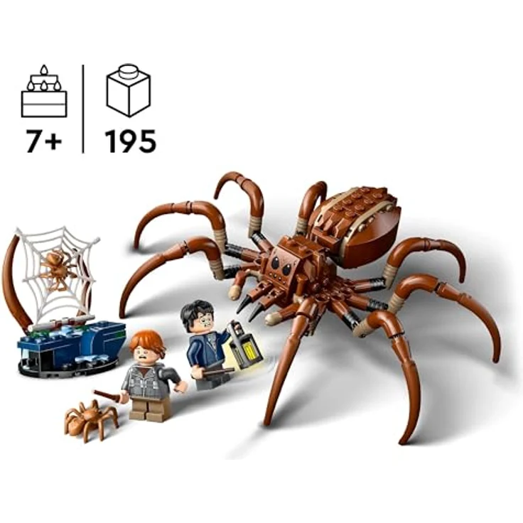 LEGO Harry Potter Aragog im Verbotenen Wald, Fantasy-Spielset mit Spinnen-Figur, Fabelwesen, 2 Minifiguren, magisches Geschenk für Jungen, Mädchen und Fans ab 7 Jahren 76434 – Bild 2