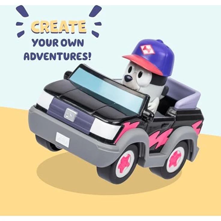 BlueY Pizzamädchen-Auto mit Muffin-Figur, 6 cm groß, bewegliche Gelenke, für Sammelfiguren – Bild 4